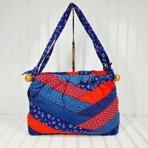 Boutique Insemination Cottagecore Double Handle Floral Print Shoulder Bag 0442